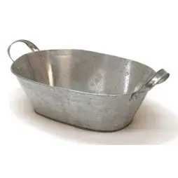 GAVE-PLANTEKURV METAL OVAL - Gavekurve zink