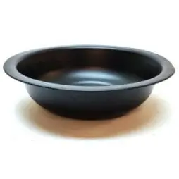 GAVE-PLANTEFAD METAL RUND SORT (3) - Gavekurve zink