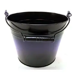 SKJULER SPAND METAL SORT - Blomst og have
